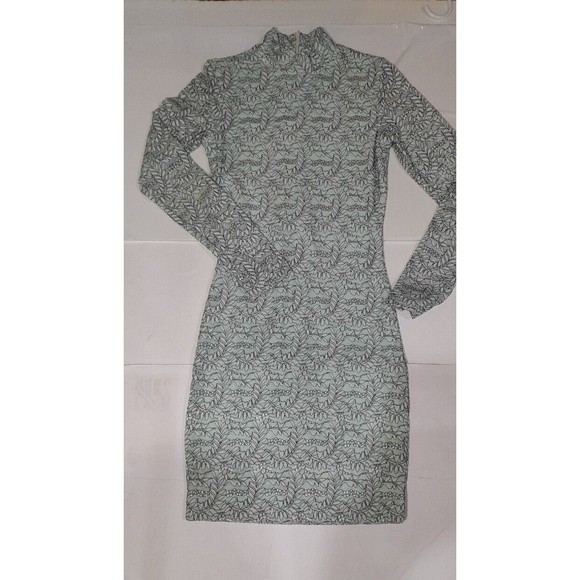 Dress The Population Dress Seafoam Green, Lace Covered. Zip Us, Stretch Sx xs - Picture 1 of 9